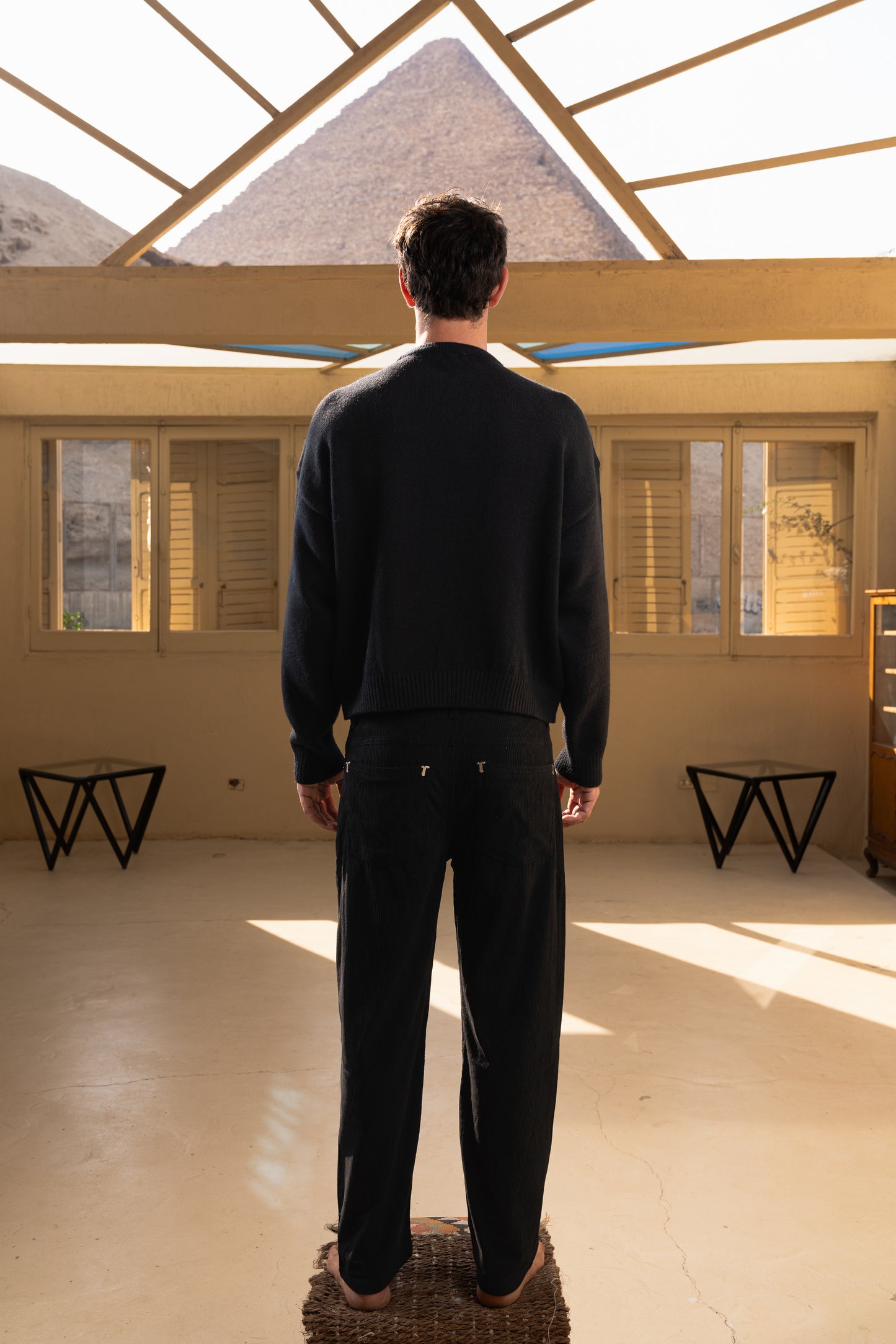 Black Dynasty Cord Pants