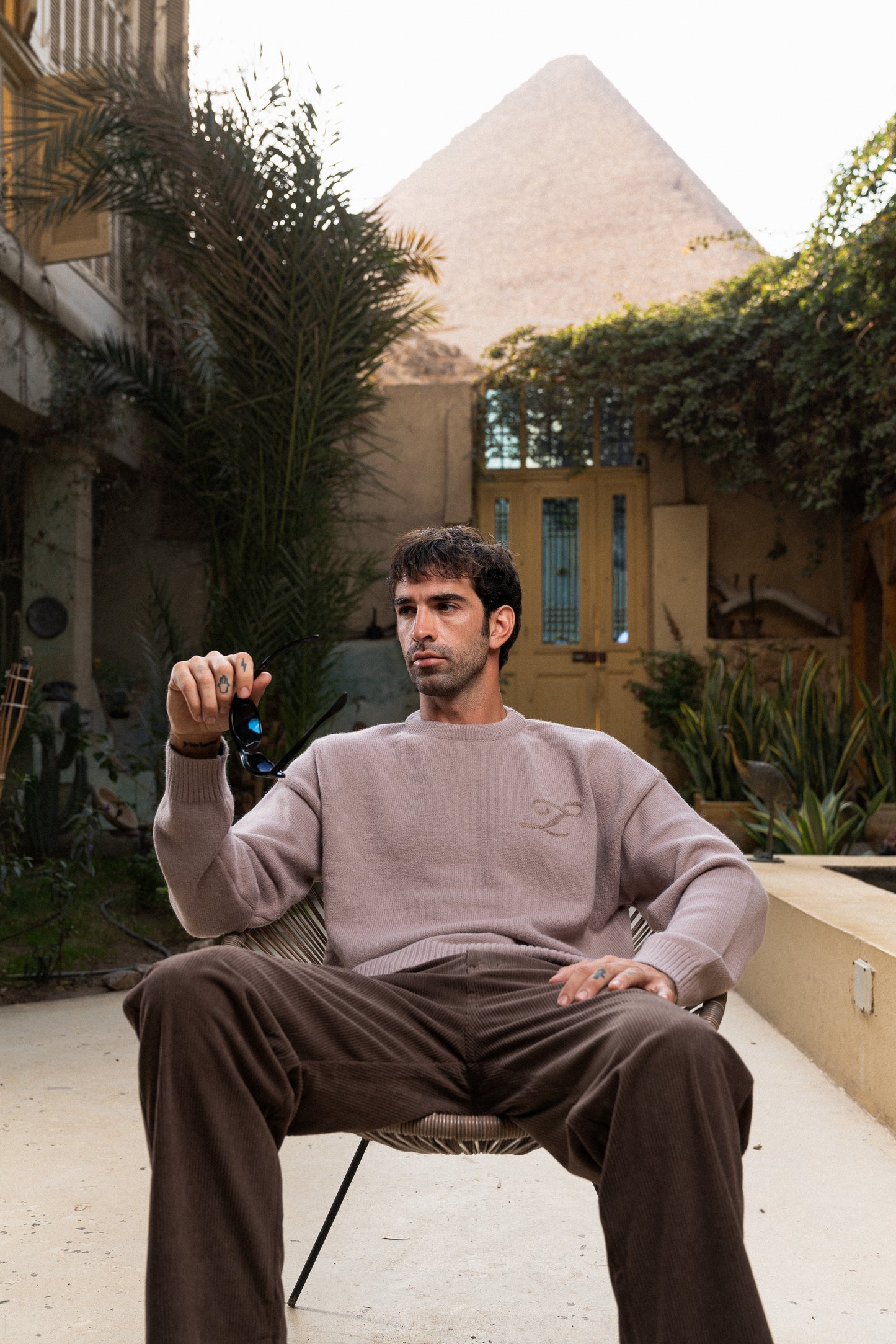 Beige Signature Knit