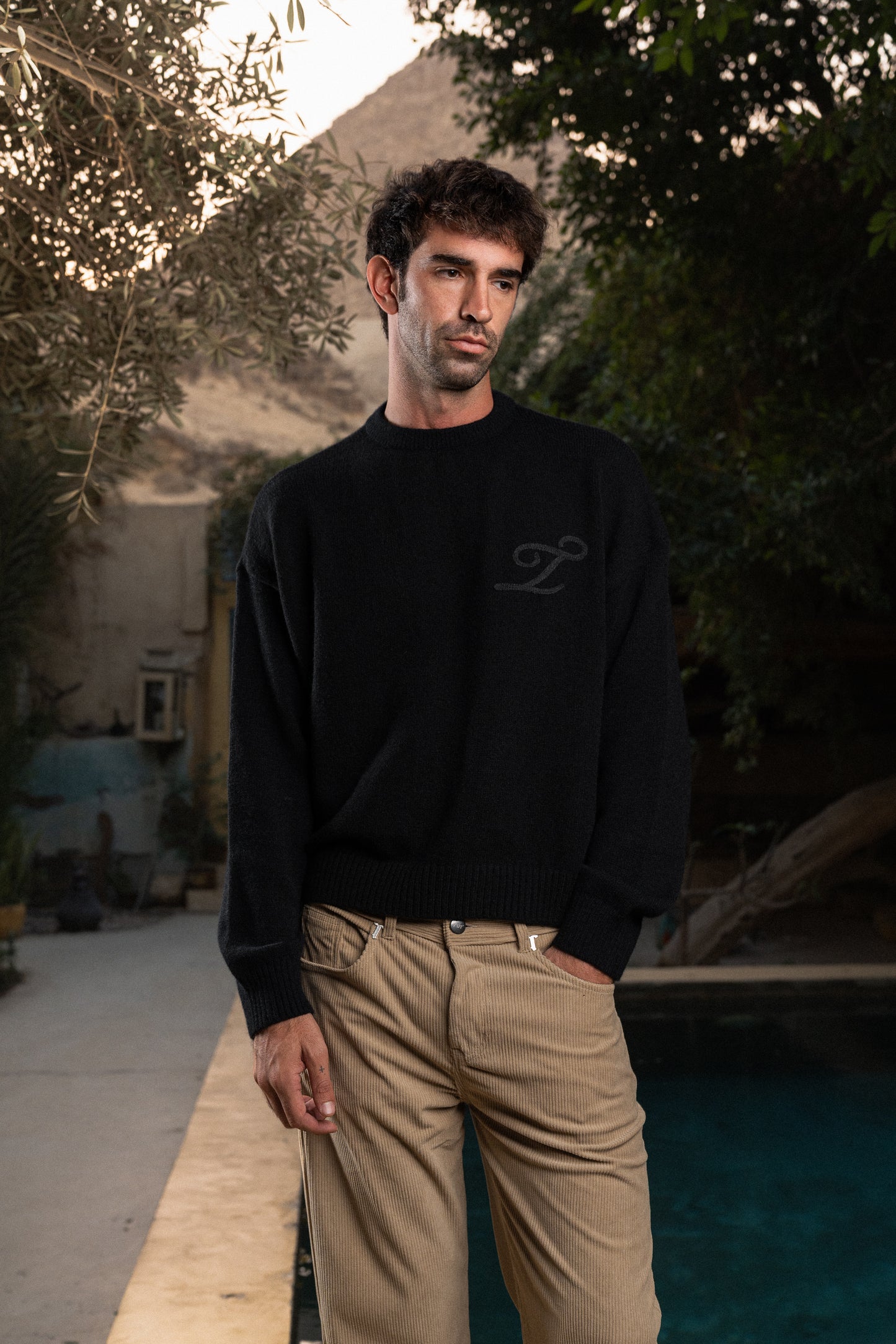 Black Signature Knit