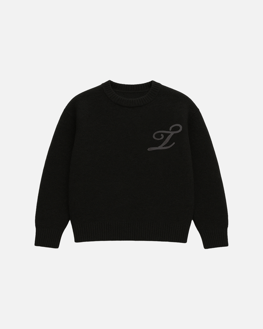 Black Signature Knit